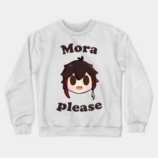 Genshin impact Zhongli mora please Crewneck Sweatshirt